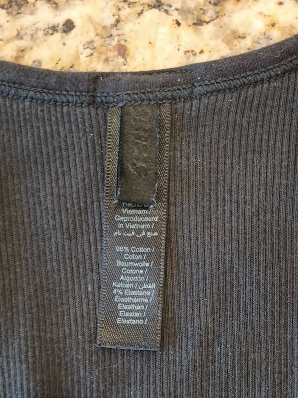 Skims Soot Cotton Ribbed Racerback Tank Top - Picture 3 of 6